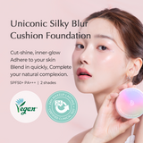 UNICONIC Semi Matte/Glow Silky Blur Air Cushion Foundation UV SPF50+ PA+++ 15g (2 shades) - SELF BEAUTY