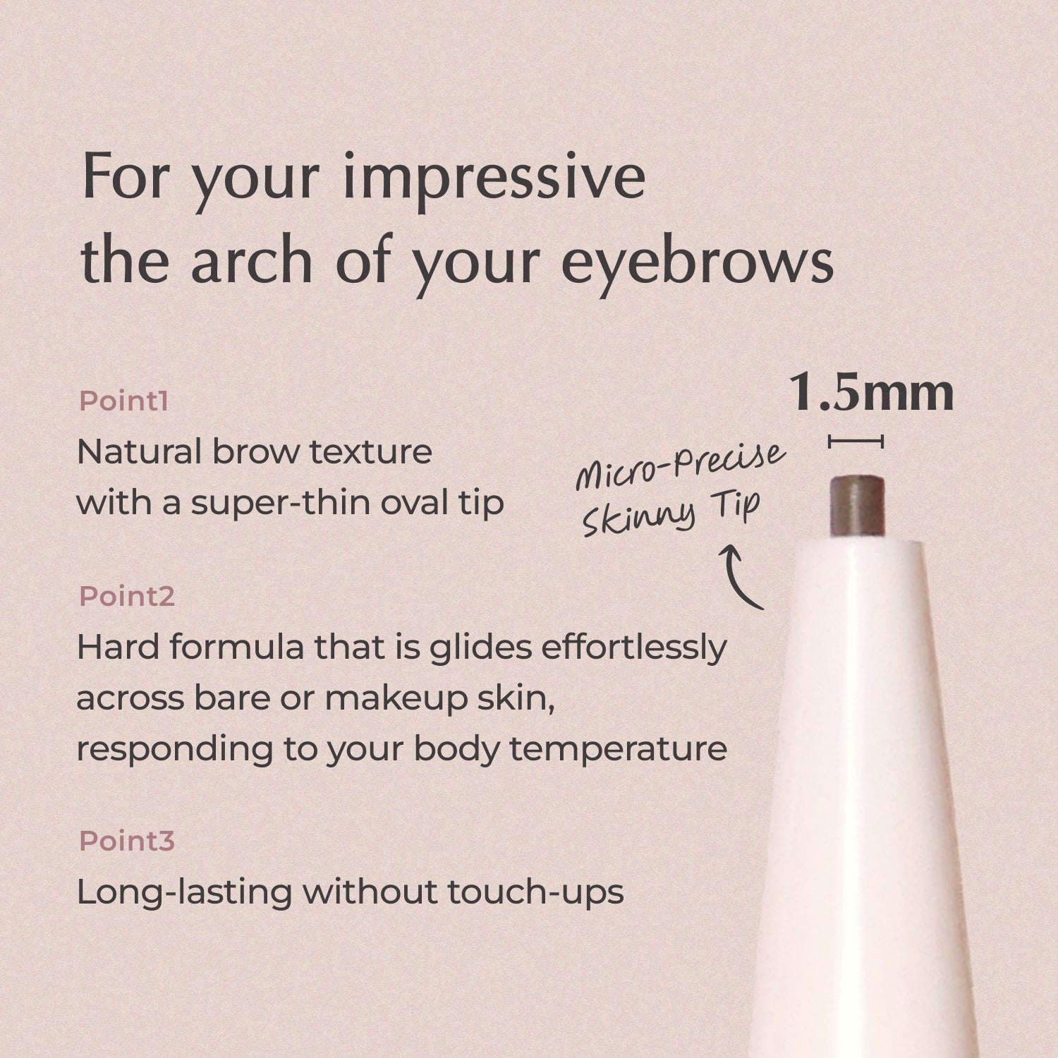 Self Beauty Veganize Ultra Slim EyeBrow Pencil 0.001oz - Vegan Cruelty Free - SELF BEAUTY