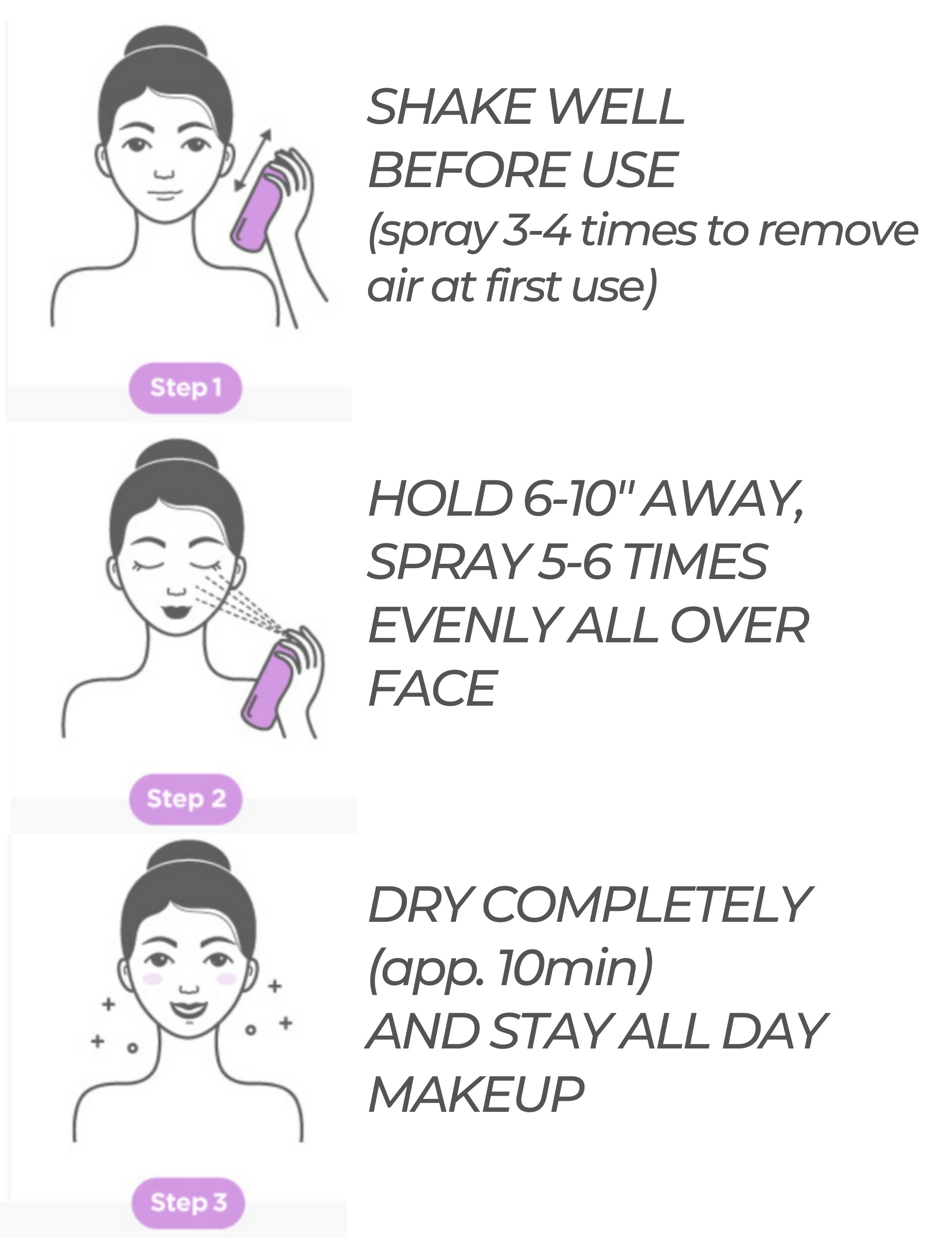 UNICONIC Glow Makeup Setting Spray for Face 3.38fl.oz (100ml) - SELF BEAUTY