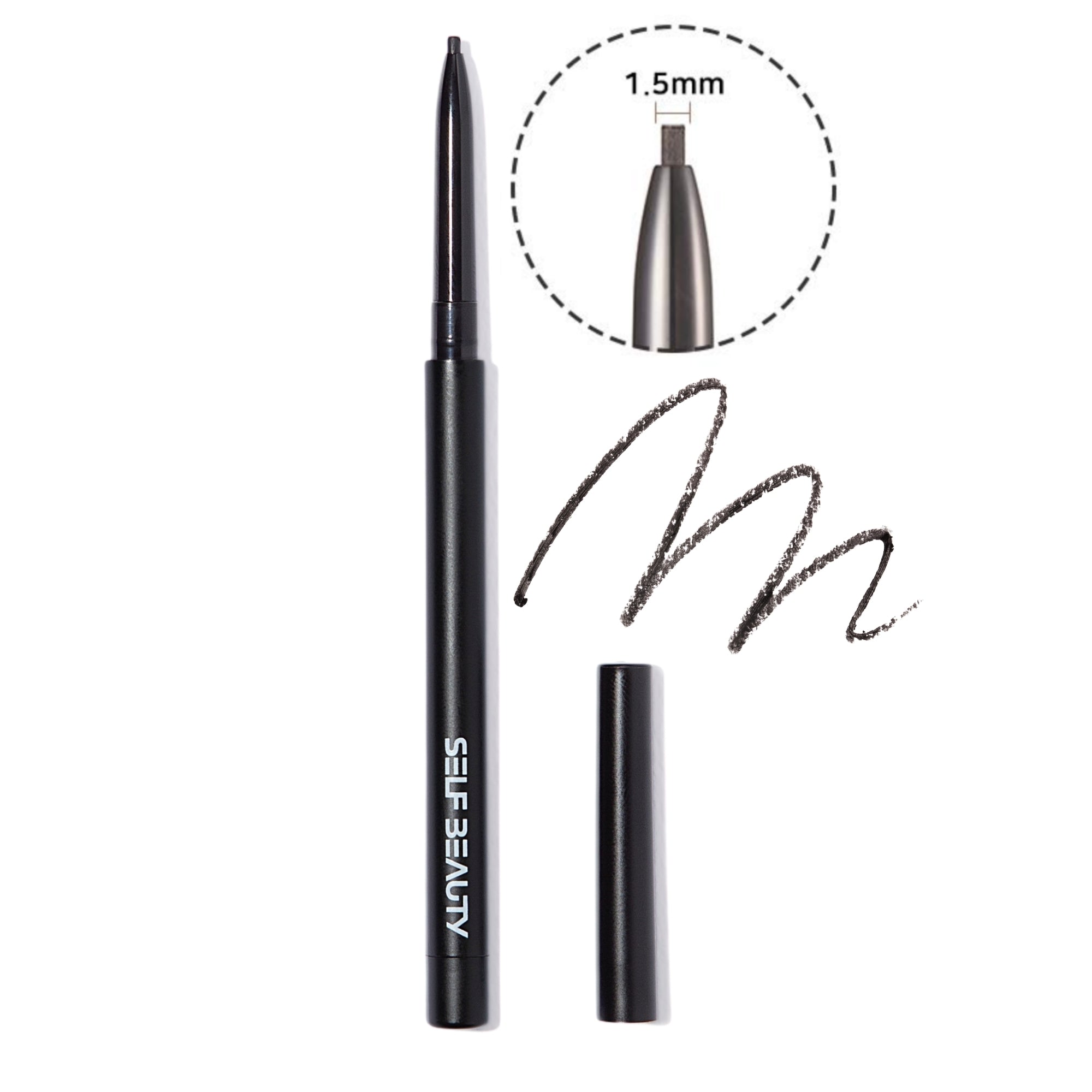 Ultra Slim Waterproof Gel Pencil Eyeliner 0.03oz 1g (2 shades) - SELF BEAUTY