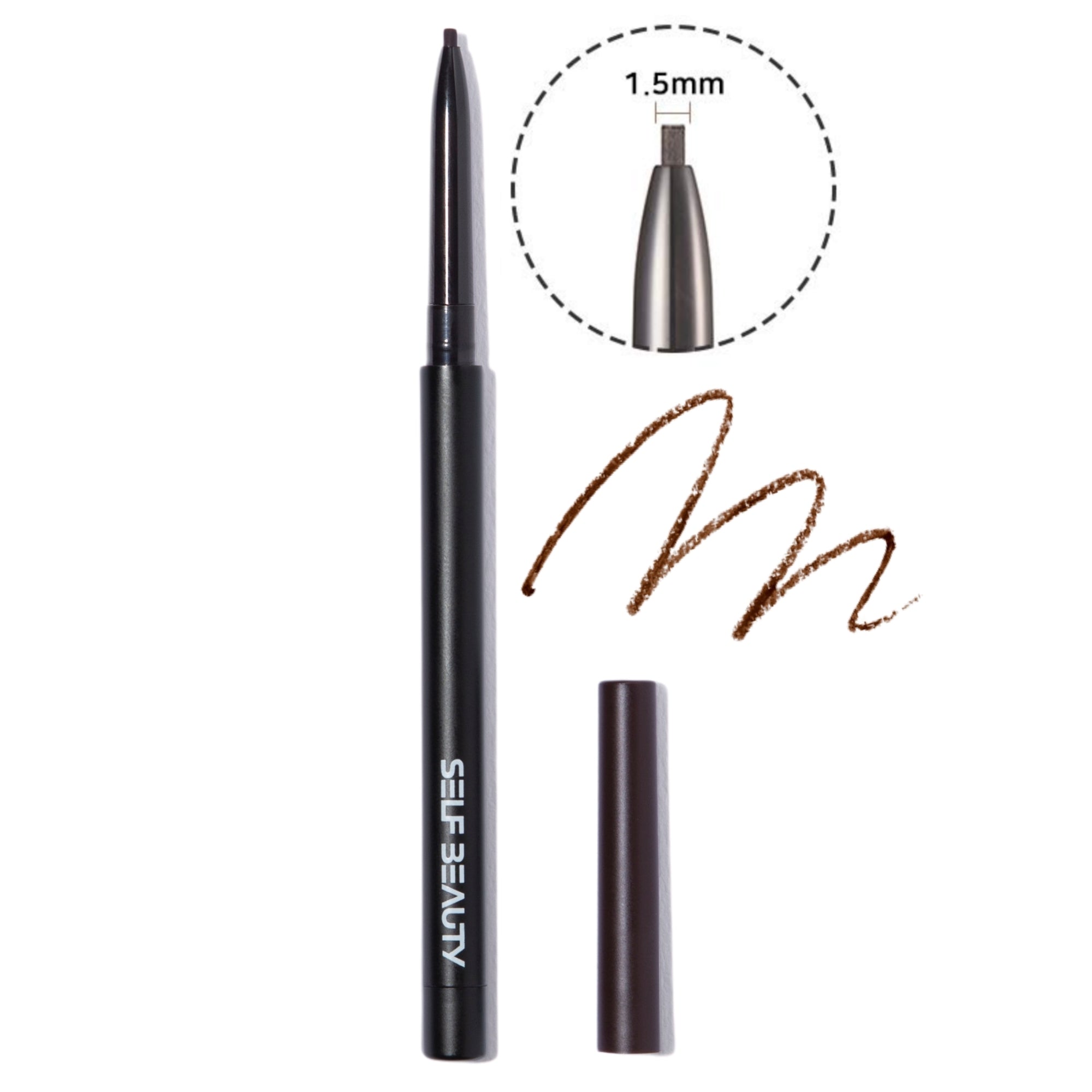 Ultra Slim Waterproof Gel Pencil Eyeliner 0.03oz 1g (2 shades) - SELF BEAUTY