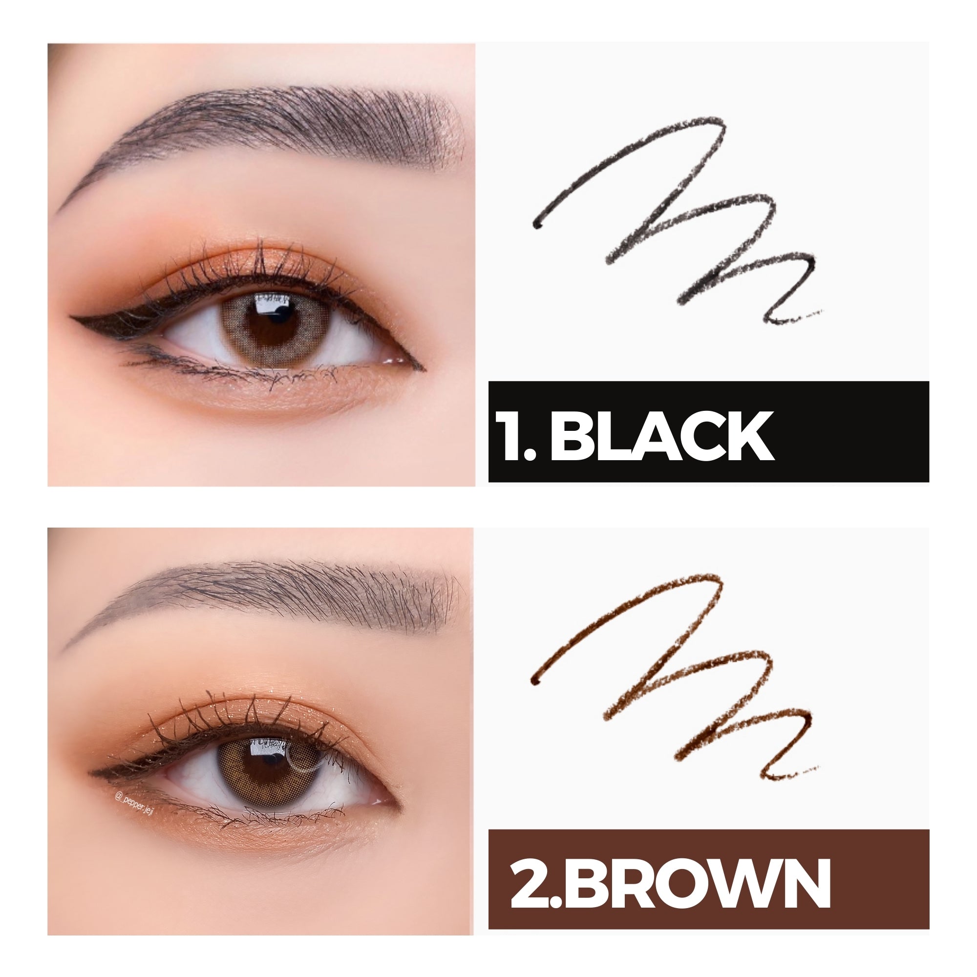 Ultra Slim Waterproof Gel Pencil Eyeliner 0.03oz 1g (2 shades) - SELF BEAUTY