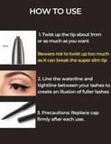 Ultra Slim Waterproof Gel Pencil Eyeliner 0.03oz 1g (2 shades) - SELF BEAUTY
