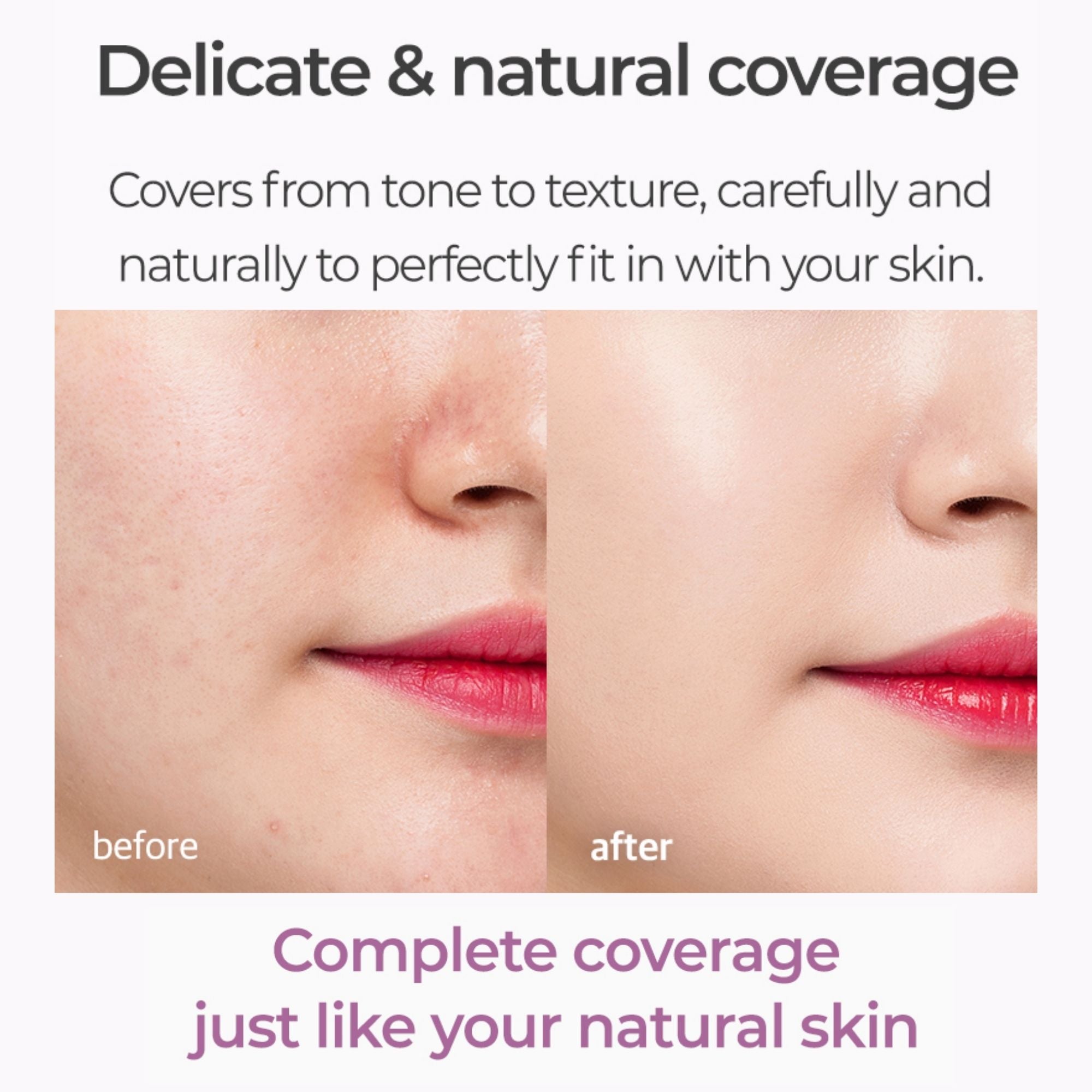 UNICONIC Moisturizing Hyaluronic Acid Air Cushion Foundation UV SPF50+, PA++++ 0.53oz ,15g (2 Shades) - SELF BEAUTY