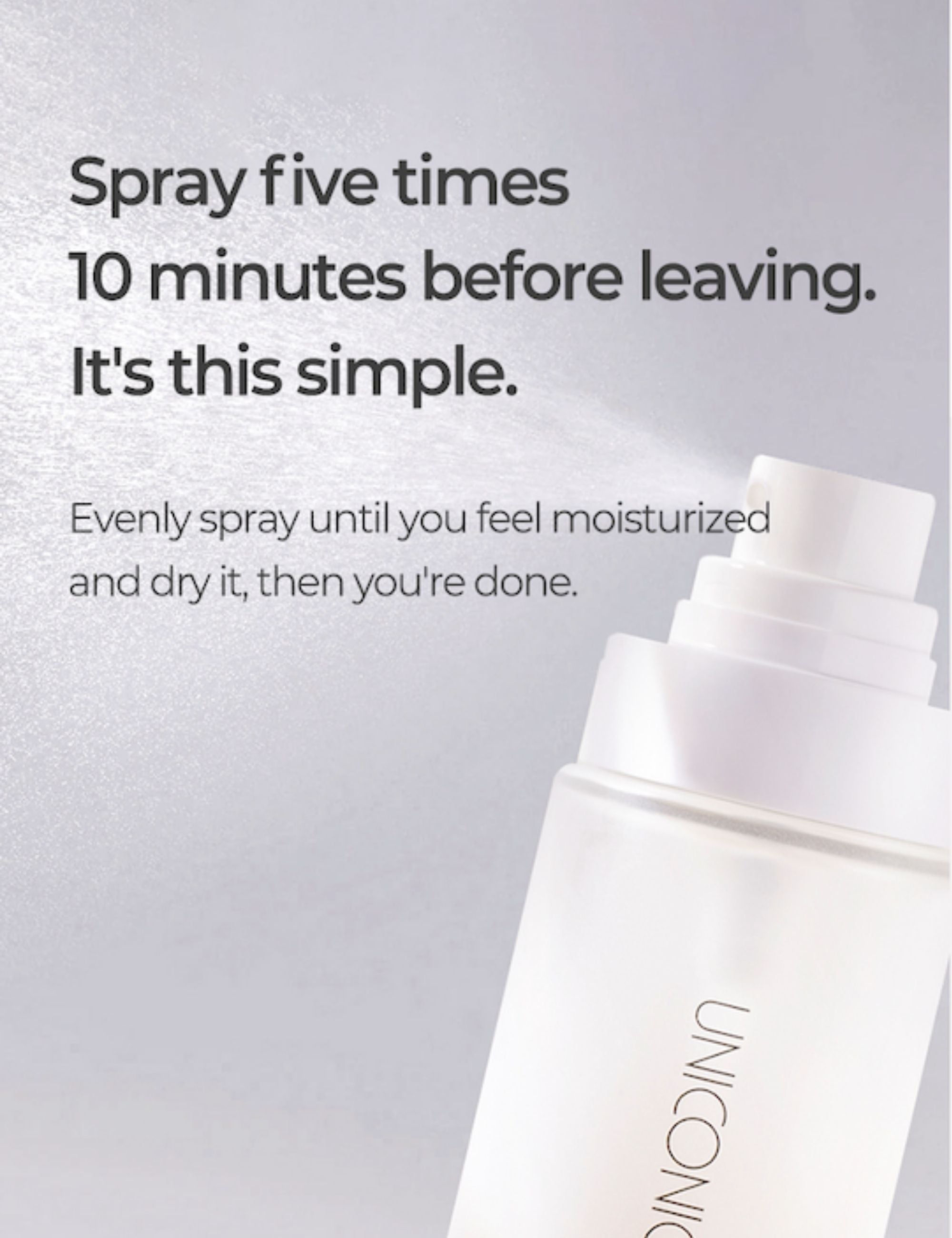 UNICONIC Matte Finish Makeup Setting Spray for Face 3.38fl.oz 100ml - SELF BEAUTY