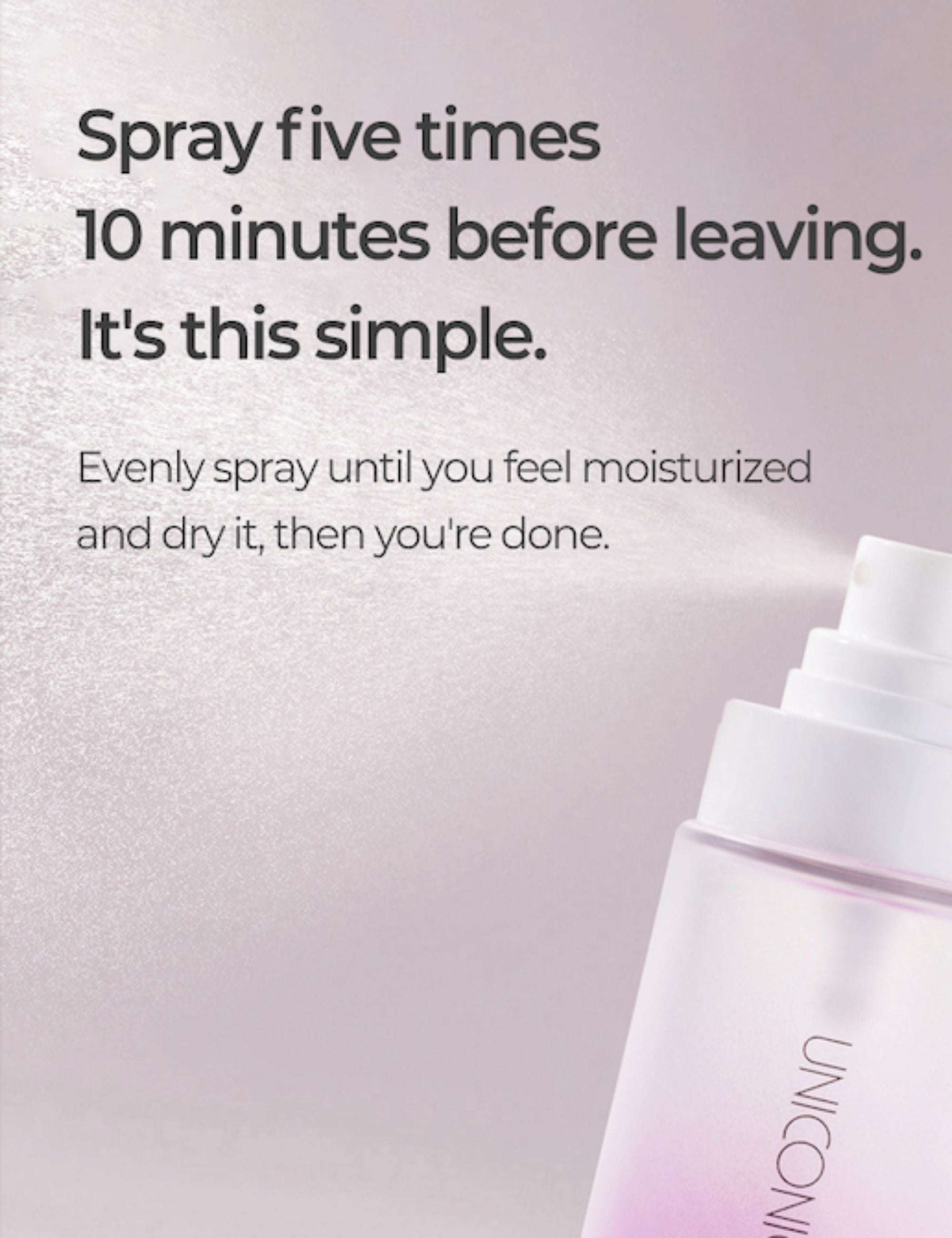 UNICONIC Glow Makeup Setting Spray for Face 3.38fl.oz (100ml) - SELF BEAUTY
