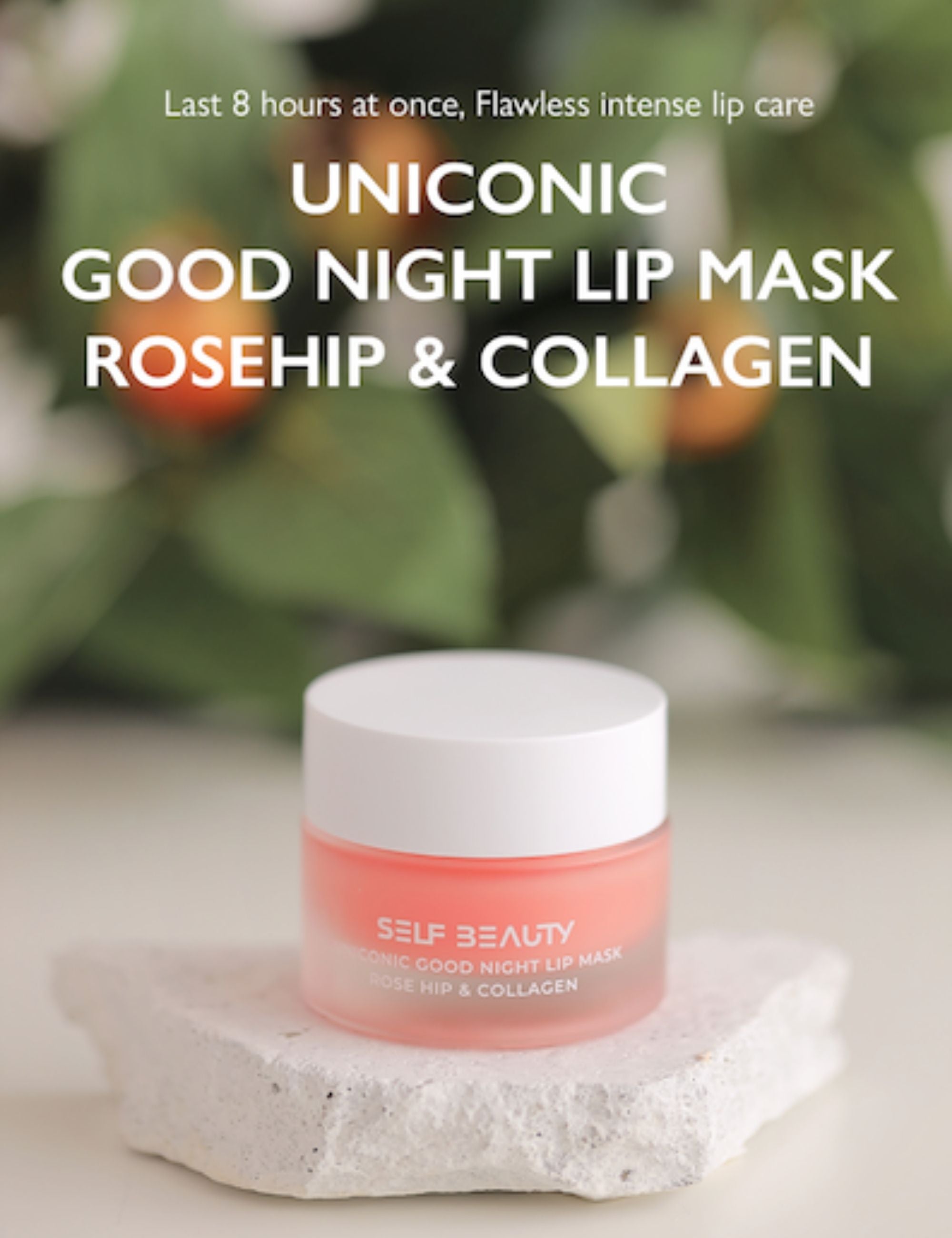 UNICONIC Intensive Repair Lip Mask with Rosehip & Collagen 0.51oz (14.5g ) - Vegan Cruelty - SELF BEAUTY