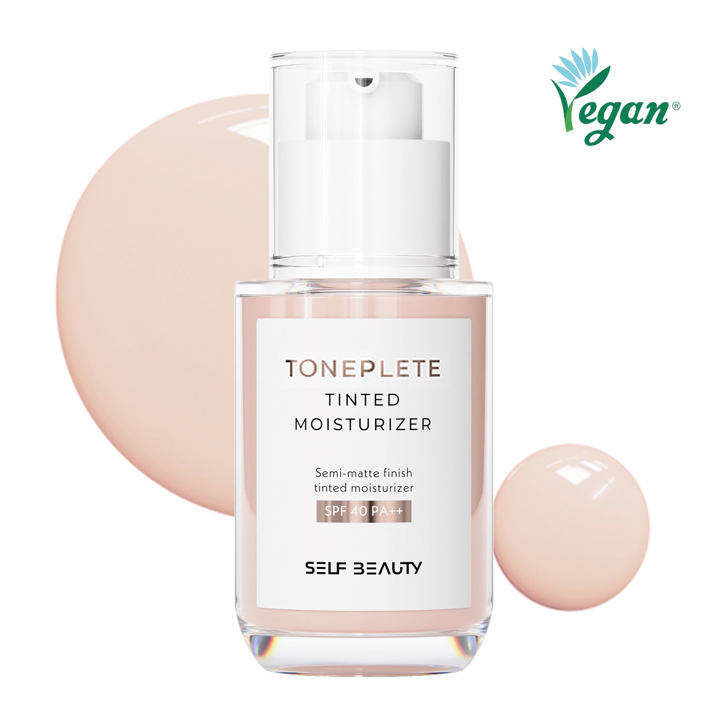 Toneplete Tinted Moisturizer Serum for Face with SPF 40, Tinted Mineral Sunscreen Moisturizer, Vegan, Cruelty-free 33ml - SELF BEAUTY